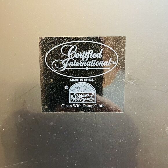 Christmas Cardinals Tiles Wood Serving Tray 12.5" Square Holiday Party Handled - Picture 2 of 7